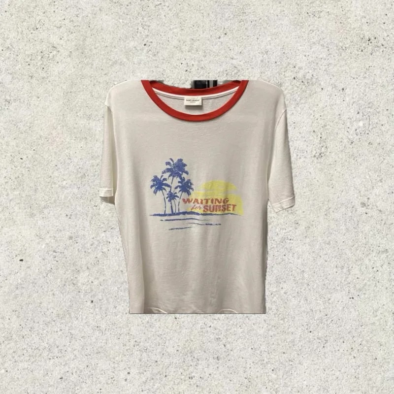 Saint Laurent — Saint Laurent Paris Waiting Sunset T-Shirt — streetwear — resale