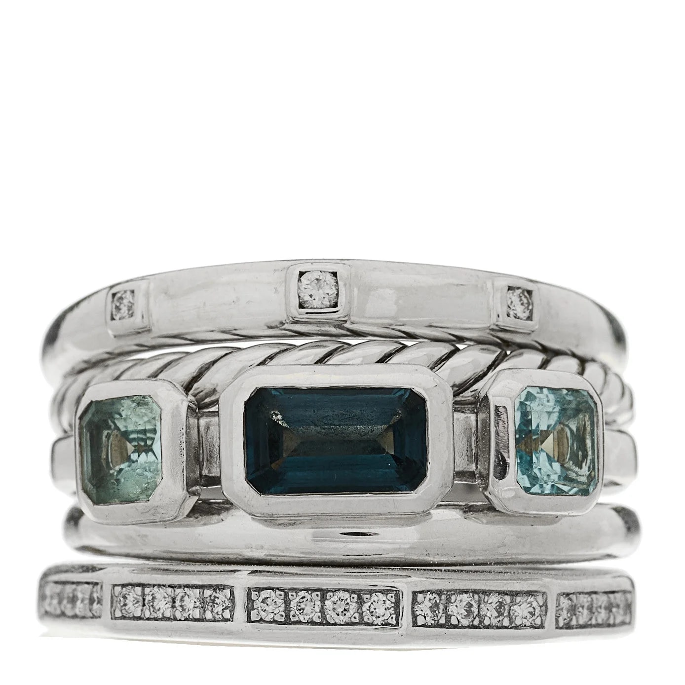David Yurman — Hampton 15mm Stax Five-Row 56 7.5 — Jewelry — resale