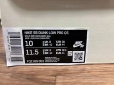10.0US Horimi Yuto Nike Sb Dunk Low Pro Qs Wolf 4