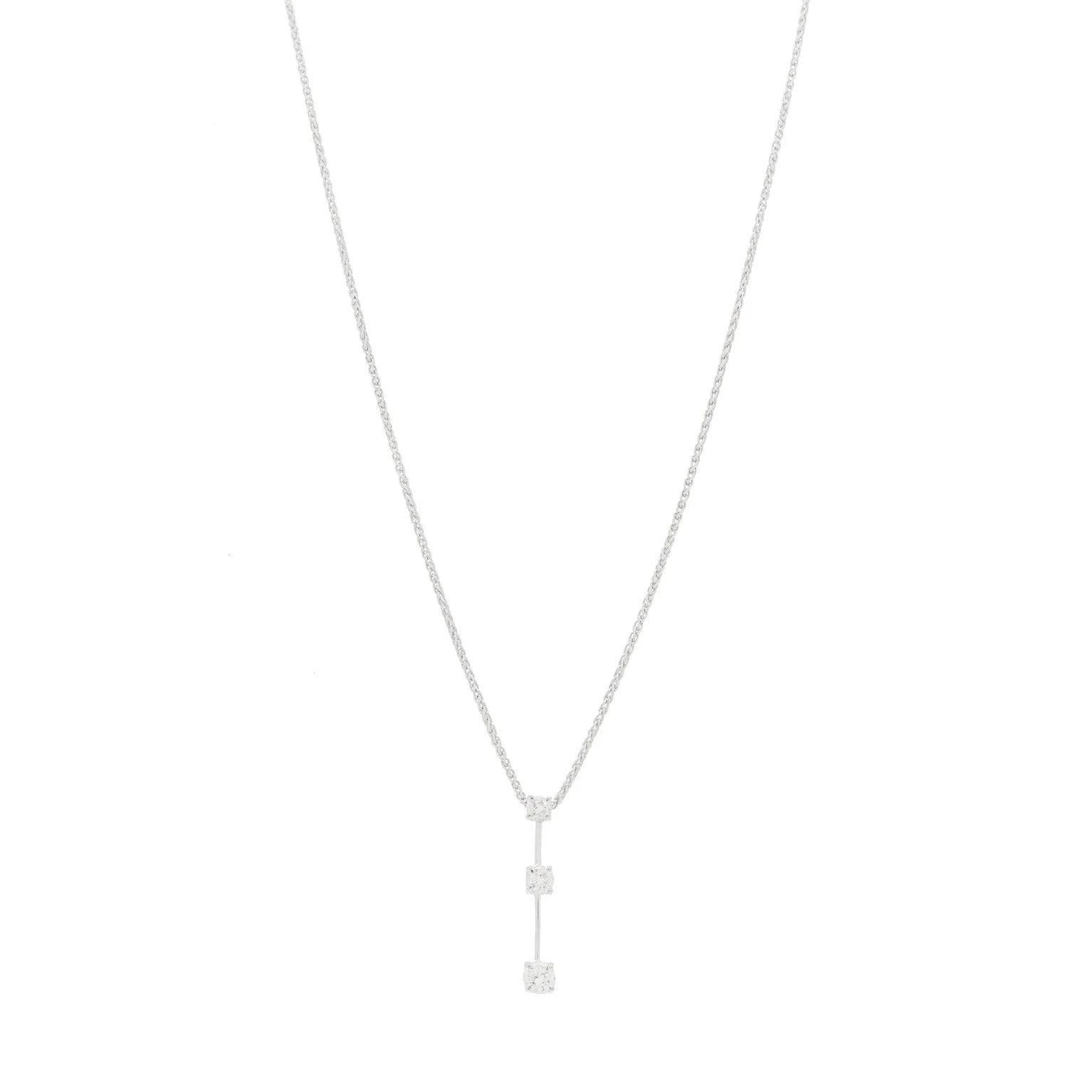 Roberto Coin — 18K White Gold Three Drop — Jewelry — resale
