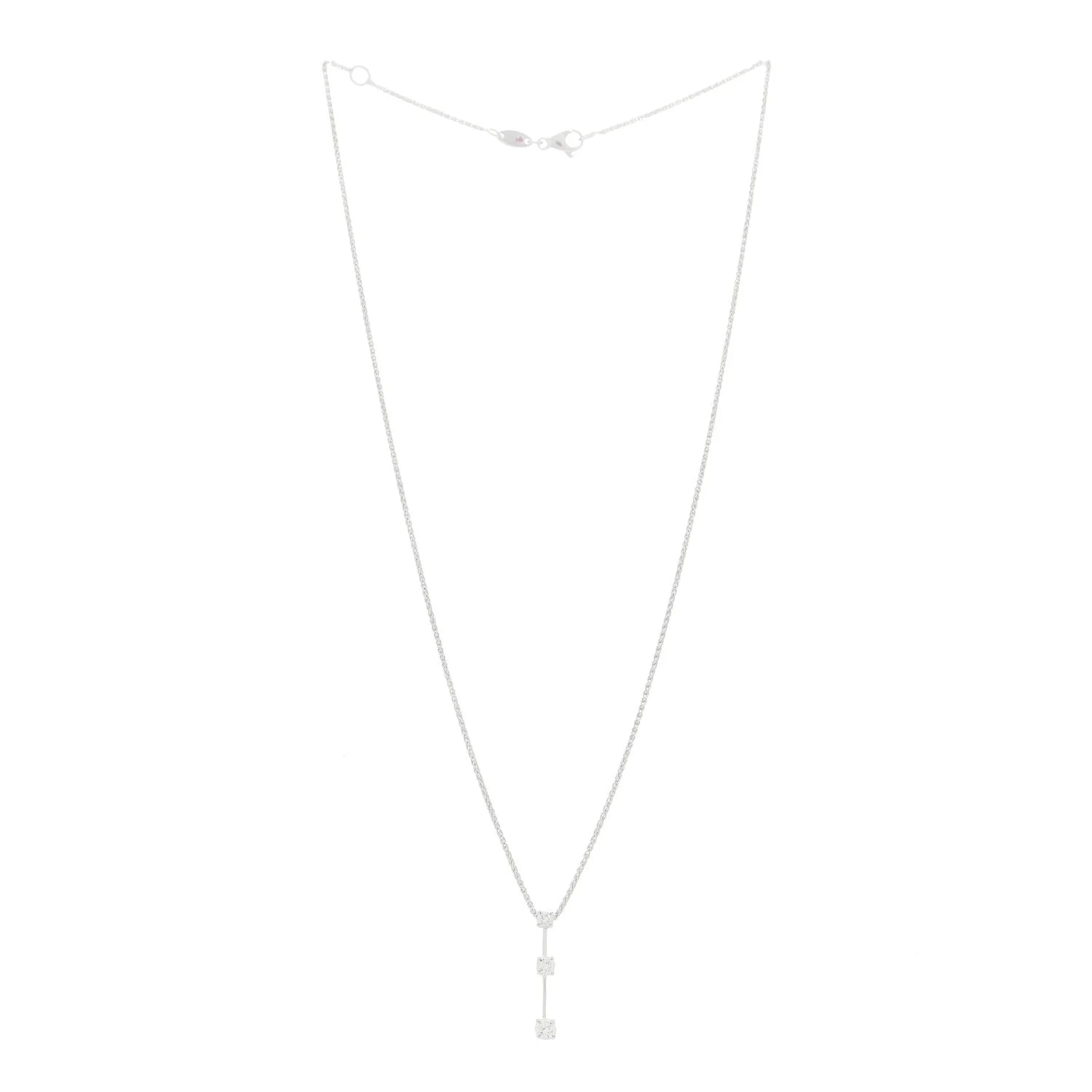 18K White Gold Three Drop 3