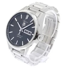 TAG Heuer Carrera Caliber 5 WAR201A-1 Day Date Black Dial Automatic 's_944893 2