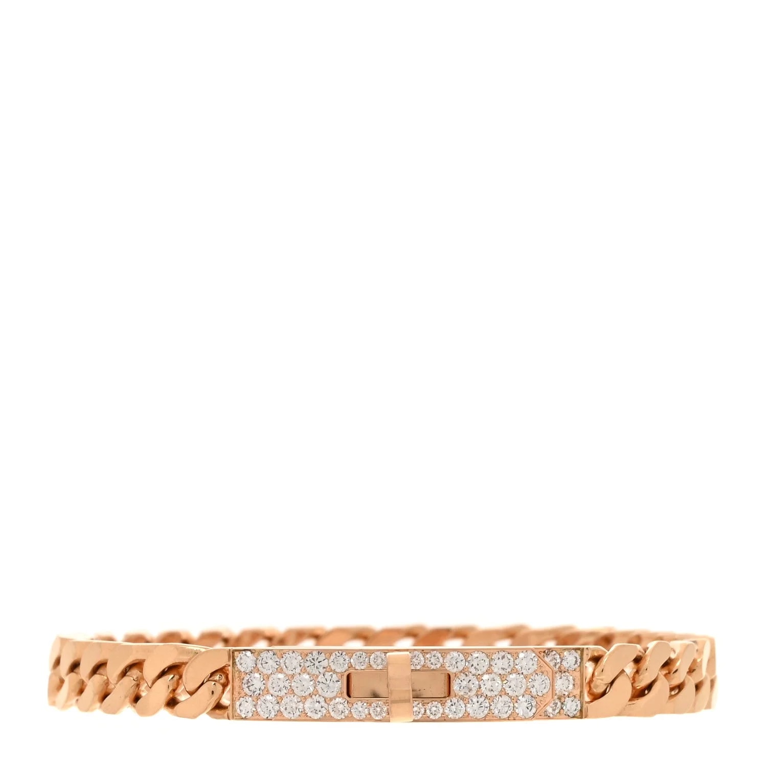 Hermès — 18K Rose Gold Kelly Gourmette ST — Jewelry — resale