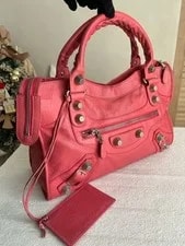 Auth Balenciaga the First City 2Way With Strap 3