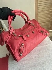 Auth Balenciaga the First City 2Way With Strap 4