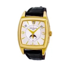 Patek Philippe — Patek Philippe 18K Yellow Gold Gondolo Annual Calendar 5135 Moon 2006 Warranty — Watch — resale