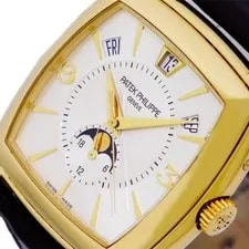 Patek Philippe 18K Yellow Gold Gondolo Annual Calendar 5135 Moon 2006 Warranty 3
