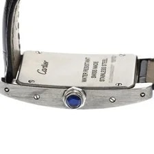 Cartier Tank Américaine SM WSTA0016 19mm SS/Leather Silver #C16665 3
