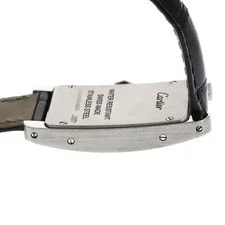 Cartier Tank Américaine SM WSTA0016 19mm SS/Leather Silver #C16665 4