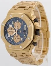 Papers Audemars Piguet Royal Oak Offshore Brick 18K Yellow Gold Blue 26470BA BOX 3