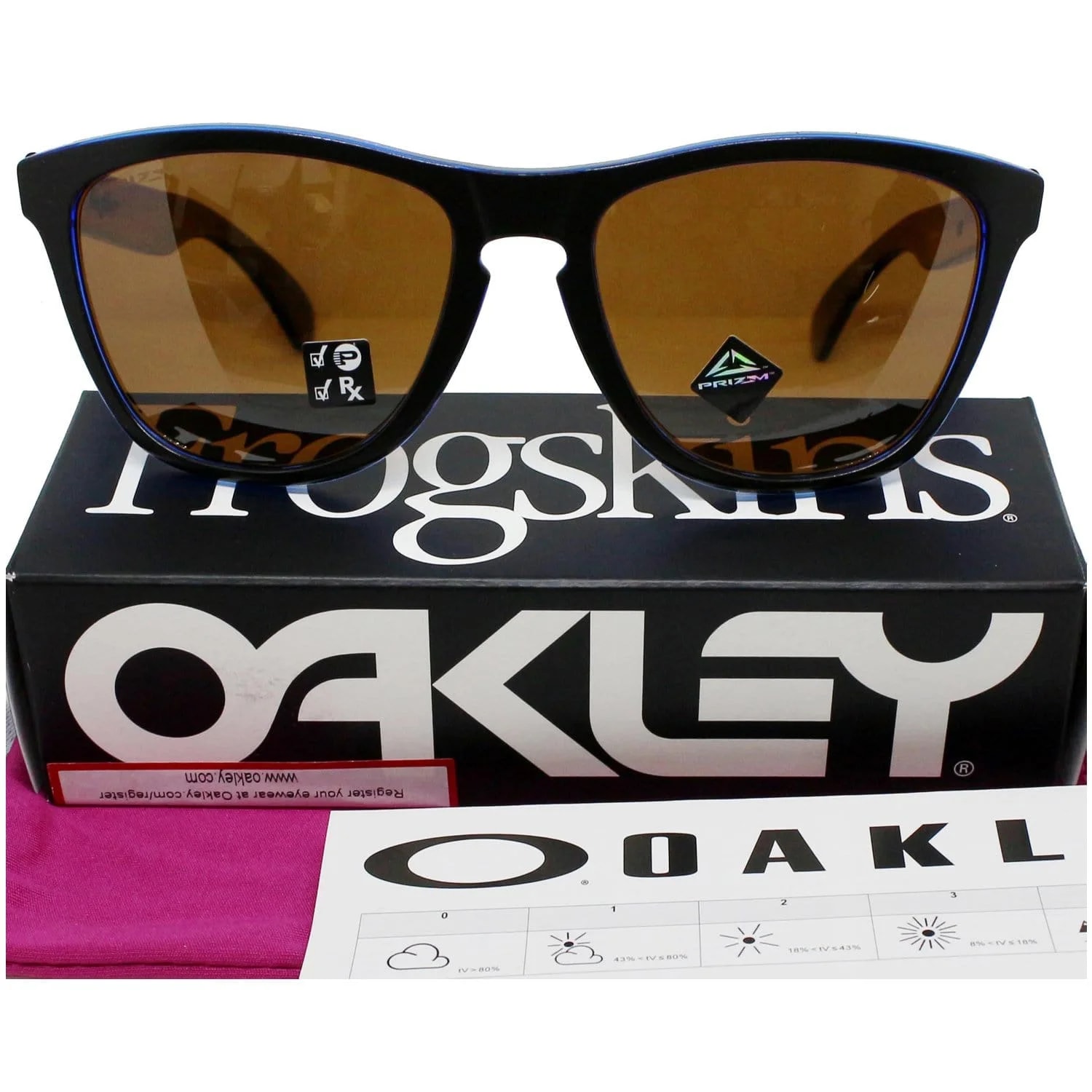 Oakley OO9013-H955 Frogskins Sunglasses Prizm Tungsten Polarized Lens 2