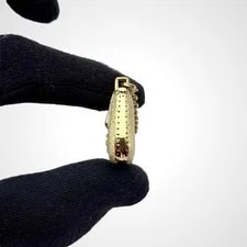 Fendi Mamma Baguette Mini Charm Glitter Keychain 4
