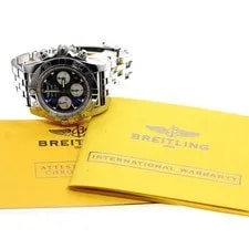 Breitling — Breitling Chronomat 44 AB0110 44mm SS Black Dial Automatic Chronograph #C165 — Watch — resale