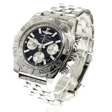 Breitling Chronomat 44 AB0110 44mm SS Black Dial Automatic Chronograph #C165 2