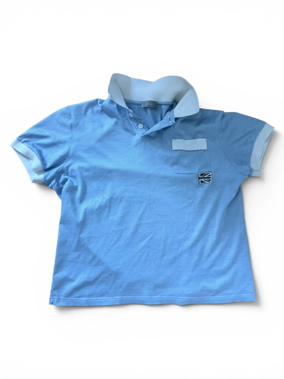 Diorm — Homme “These Days” Union Jack Striped Polo — streetwear — resale