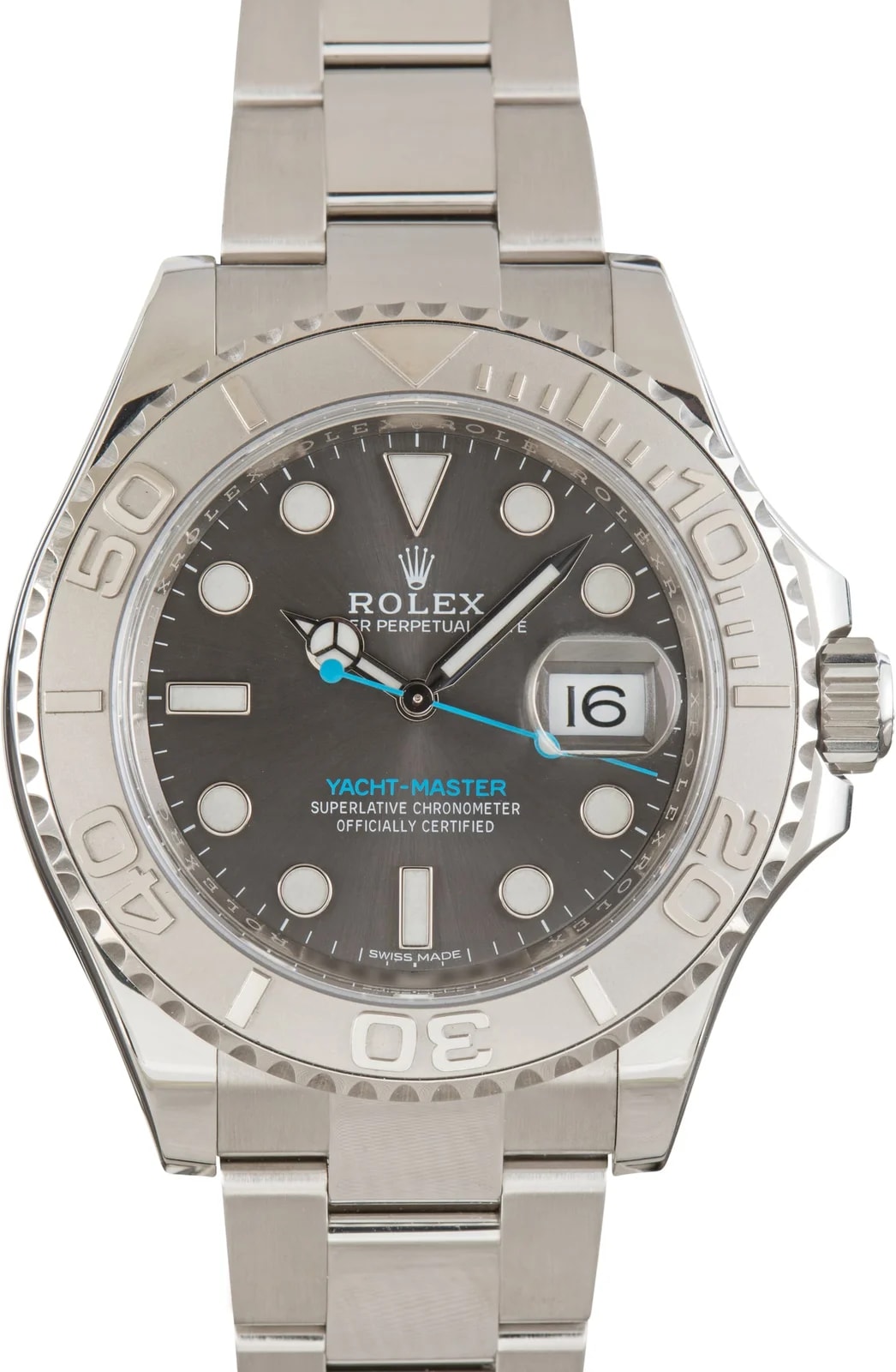 Rolex — Dark Rhodium Dial Rolex Yacht-Master 40 Ref 116622 — Watch — resale
