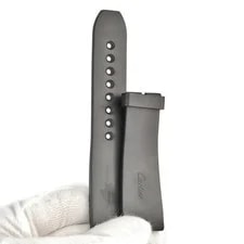Cartier Parts Rubber Band Black Replacement Strap From Japan 3
