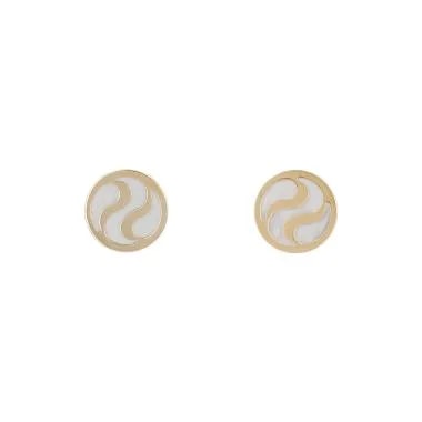 Bulgari — Bulgari Optical in Yellow Gold and Mother of Pearl (Turbo Marmoratus) — Jewelry — resale