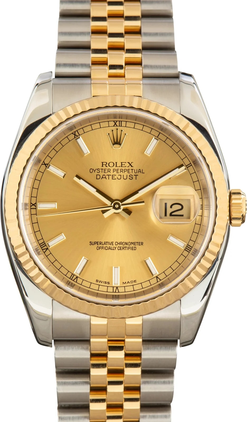 Two Tone Rolex Datejust 36 Ref 116233 Champagne Dial 3