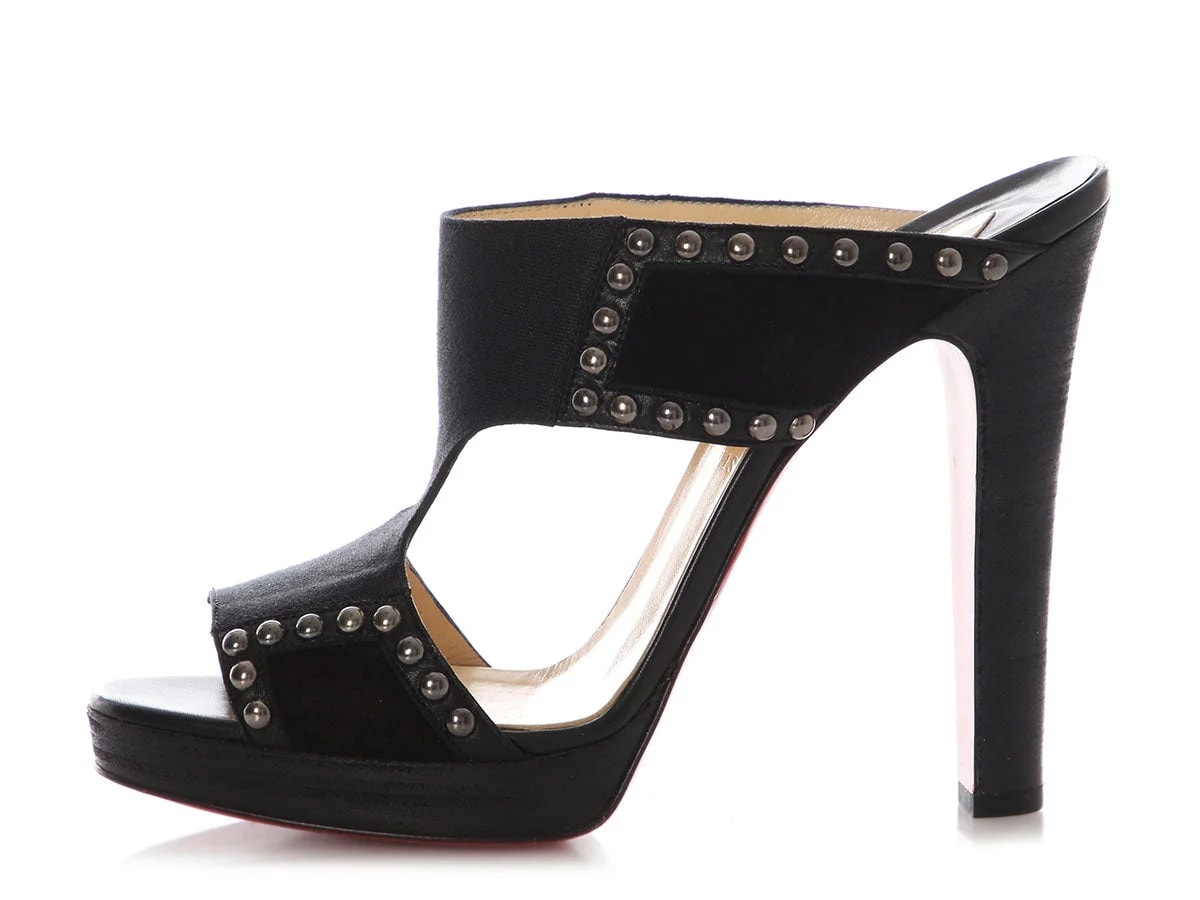 Christian Louboutin — Christian Louboutin Hassaneta 120 Studded — Designer Shoe — resale