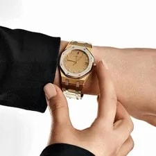 Audemars Piguet Royal Oak 6023AC Yellow Gold White Gold Diamond Dial Quartz 2