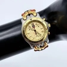 TAG Heuer S35.406 Ayrton Senna Model Professional Chronograph Quartz Gold Dial 3
