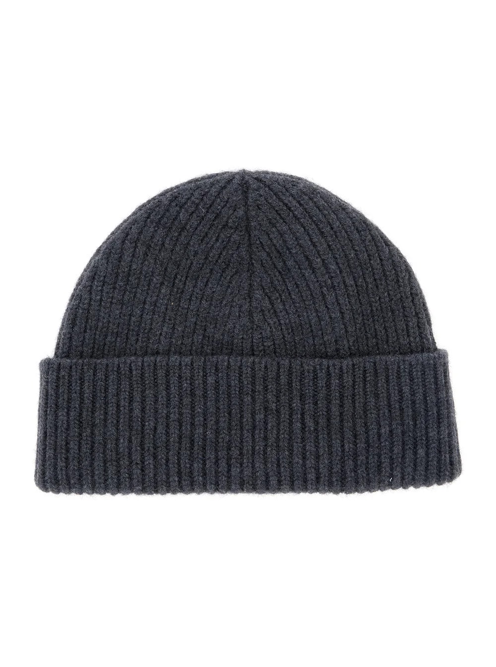 Ami Paris Bfuha116 Ribbed Beanie — Beanies 2