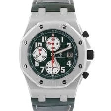 Audemars Piguet — Papers Audemars Piguet Royal Oak Offshore Monte Napoleone Green 42mm 26075ST LTD — Watch — resale
