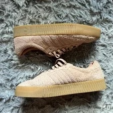 ’s Size 11 Fluffy Platformed Adidas Sambas 3