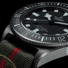 Tudor Pelagos FXD Black Dial Green Strap Titanium M25717N-0001 2
