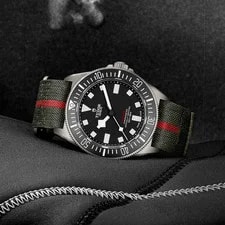 Tudor Pelagos FXD Black Dial Green Strap Titanium M25717N-0001 3