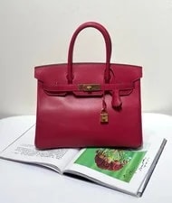Hermès — Hermes Birkin 30 Vif 53 Tadelakt Hardware GHW D Stamp Auth — Handbag — resale