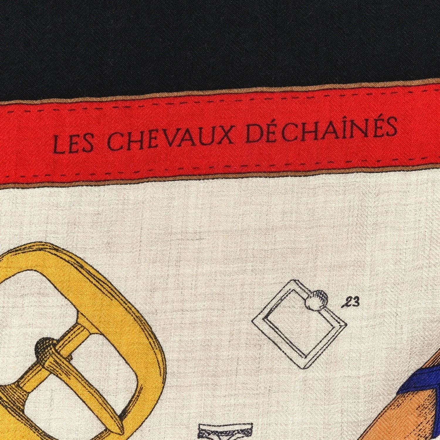 Chevaux Dechaines Shawl 140 Naturel 3