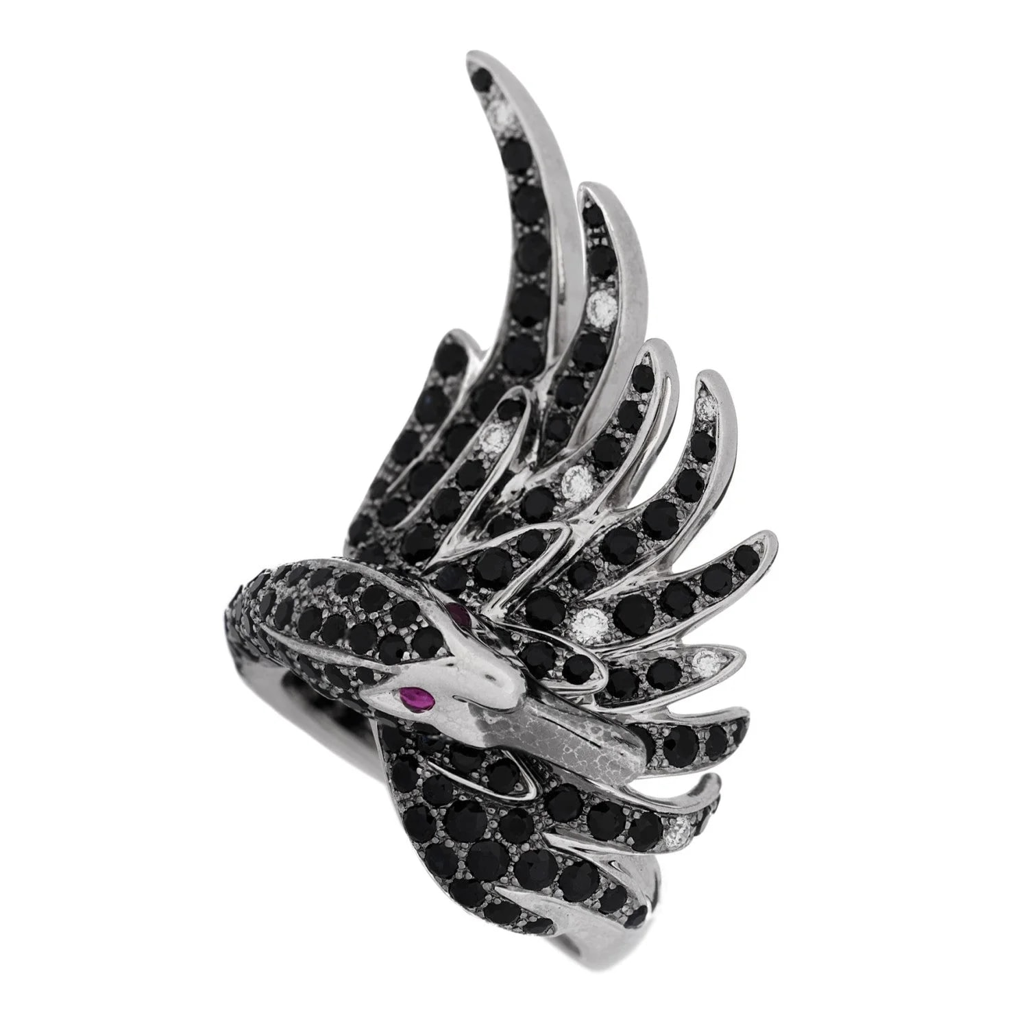 Boucheron — 18K White Gold Cypris Swan 52 6 — Jewelry — resale