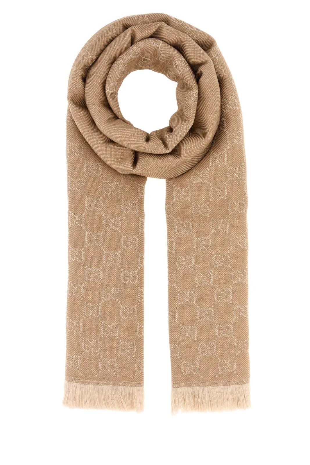 Gucci — Gucci Logo-Embroidered Scarf — Fabric Scarfs — Accessory — resale