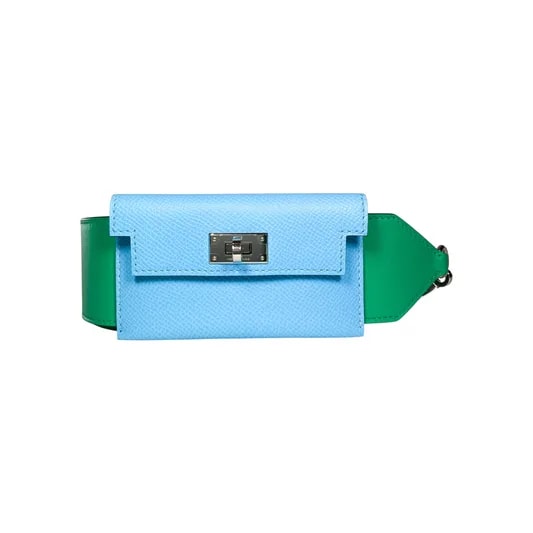 Hermès — Hermes Kelly Pocket Strap Vertigo Celeste — Accessory — resale