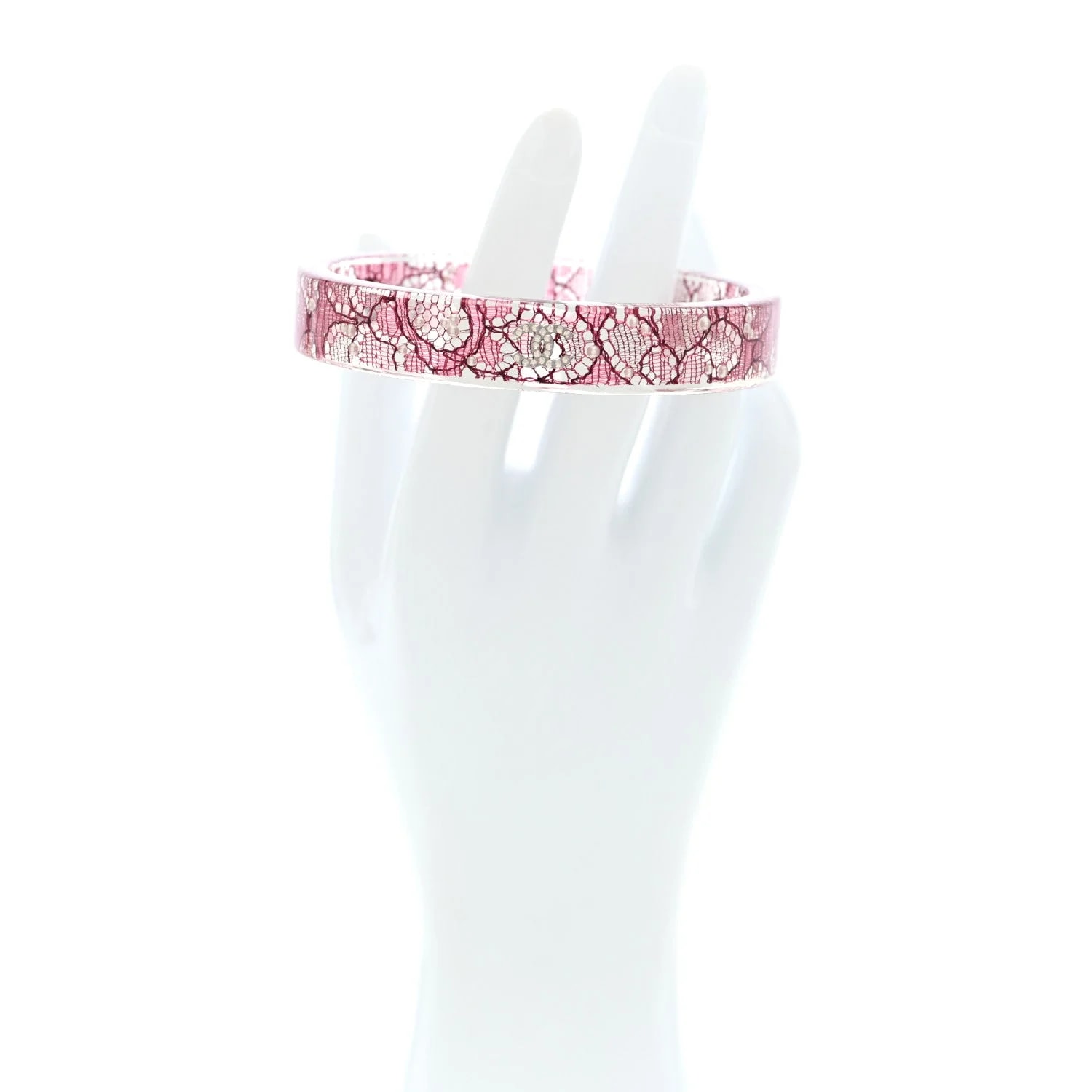 Resin Lace CC Bangle Transparent 2