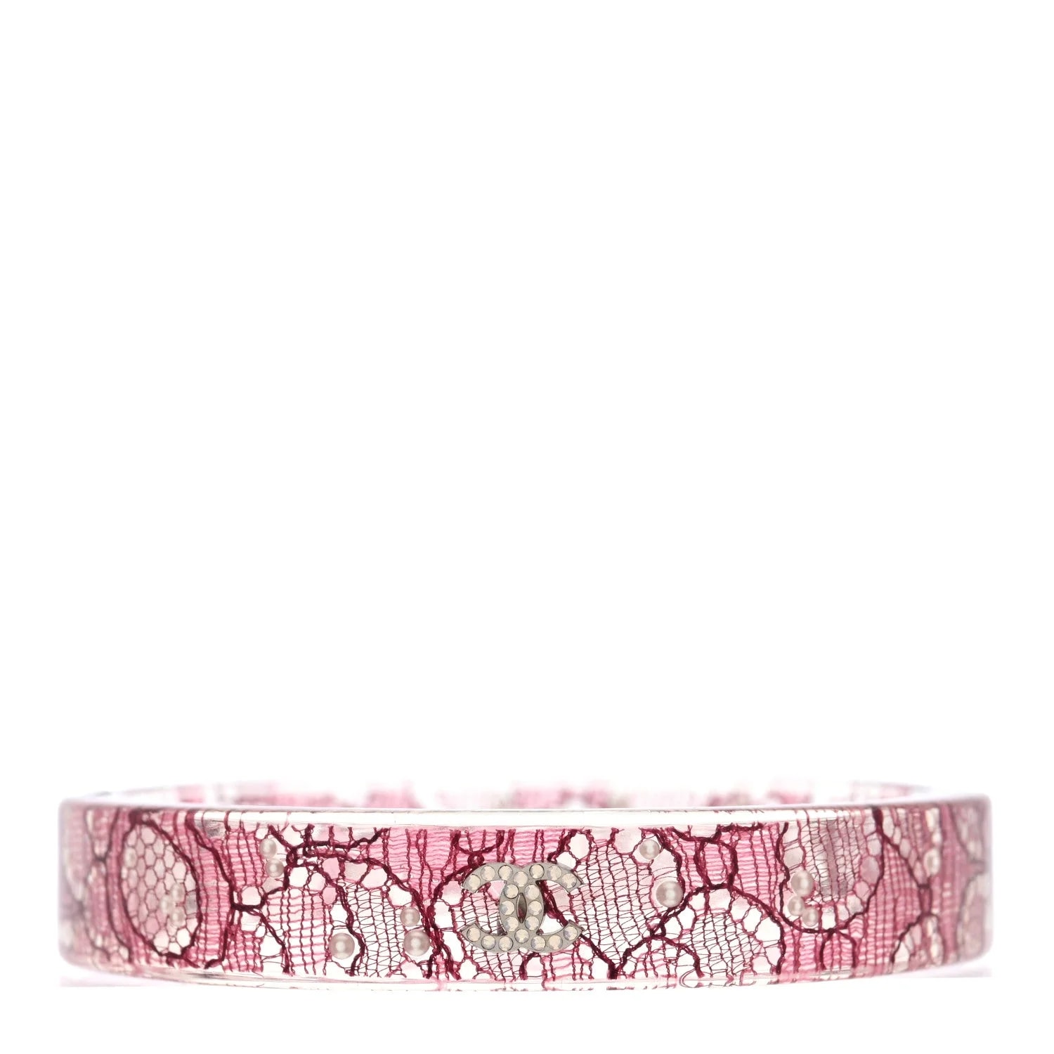 Resin Lace CC Bangle Transparent 3
