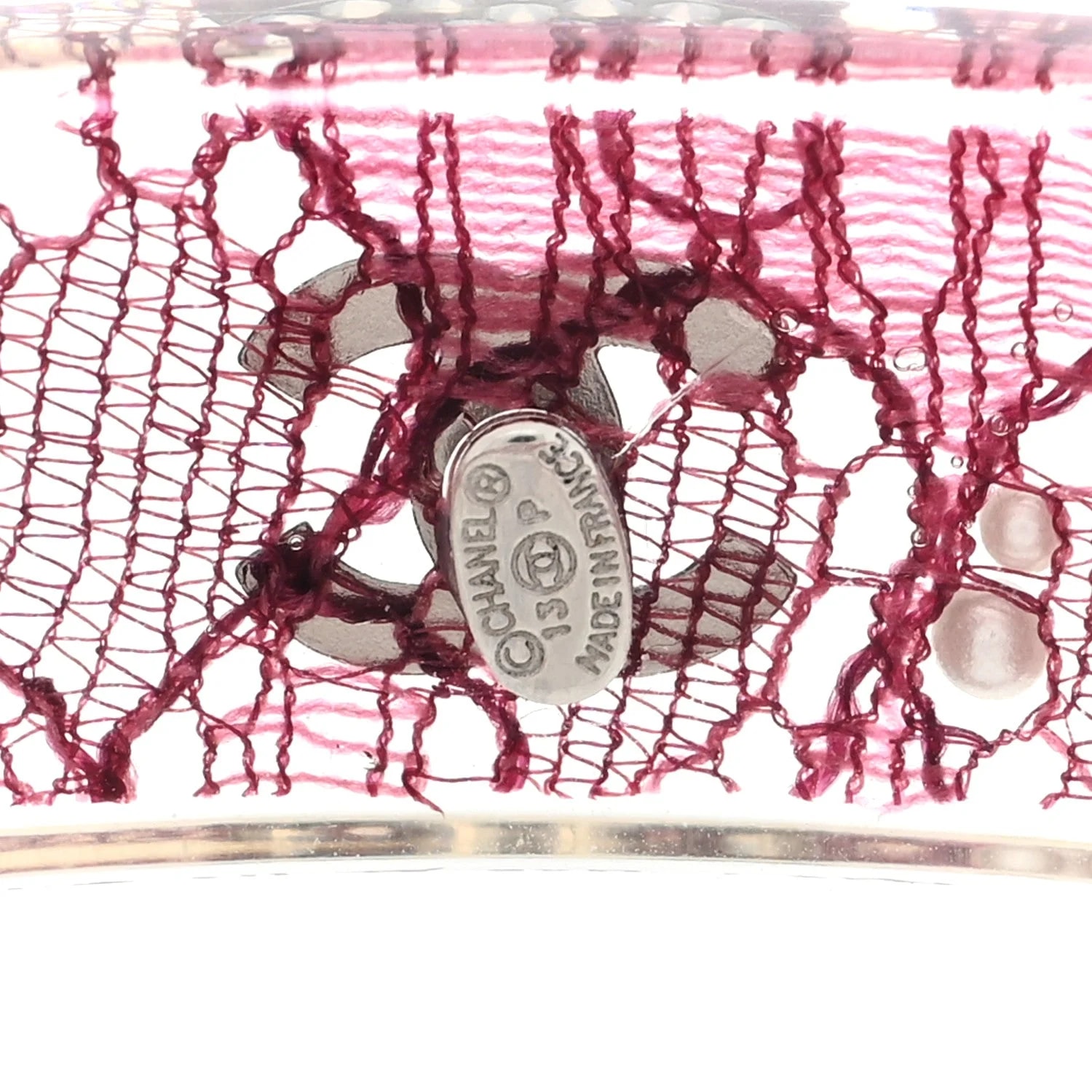 Resin Lace CC Bangle Transparent 4
