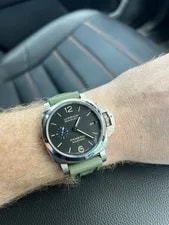 Panerai Luminor Marina Automatic Green Rubber Strap Black Dial. Pam1392 3