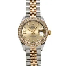 Rolex — Rolex Lady-Datejust 28 RefNo=279383RBR Champagne Dial Stainless Steel #W511 — Watch — resale