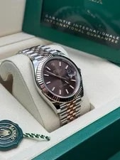 Rolex Datejust NEW 2026 Chocolate Index Dial Two Tone Rose Gold Fluted Jubilee 2