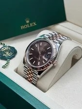 Rolex Datejust NEW 2026 Chocolate Index Dial Two Tone Rose Gold Fluted Jubilee 3