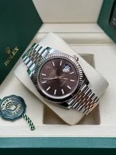 Rolex Datejust NEW 2026 Chocolate Index Dial Two Tone Rose Gold Fluted Jubilee 4