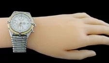 Breitling Chronomat Chronograph D13047 40mm 18k Gold Steel Automatic 2