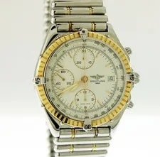 Breitling Chronomat Chronograph D13047 40mm 18k Gold Steel Automatic 3