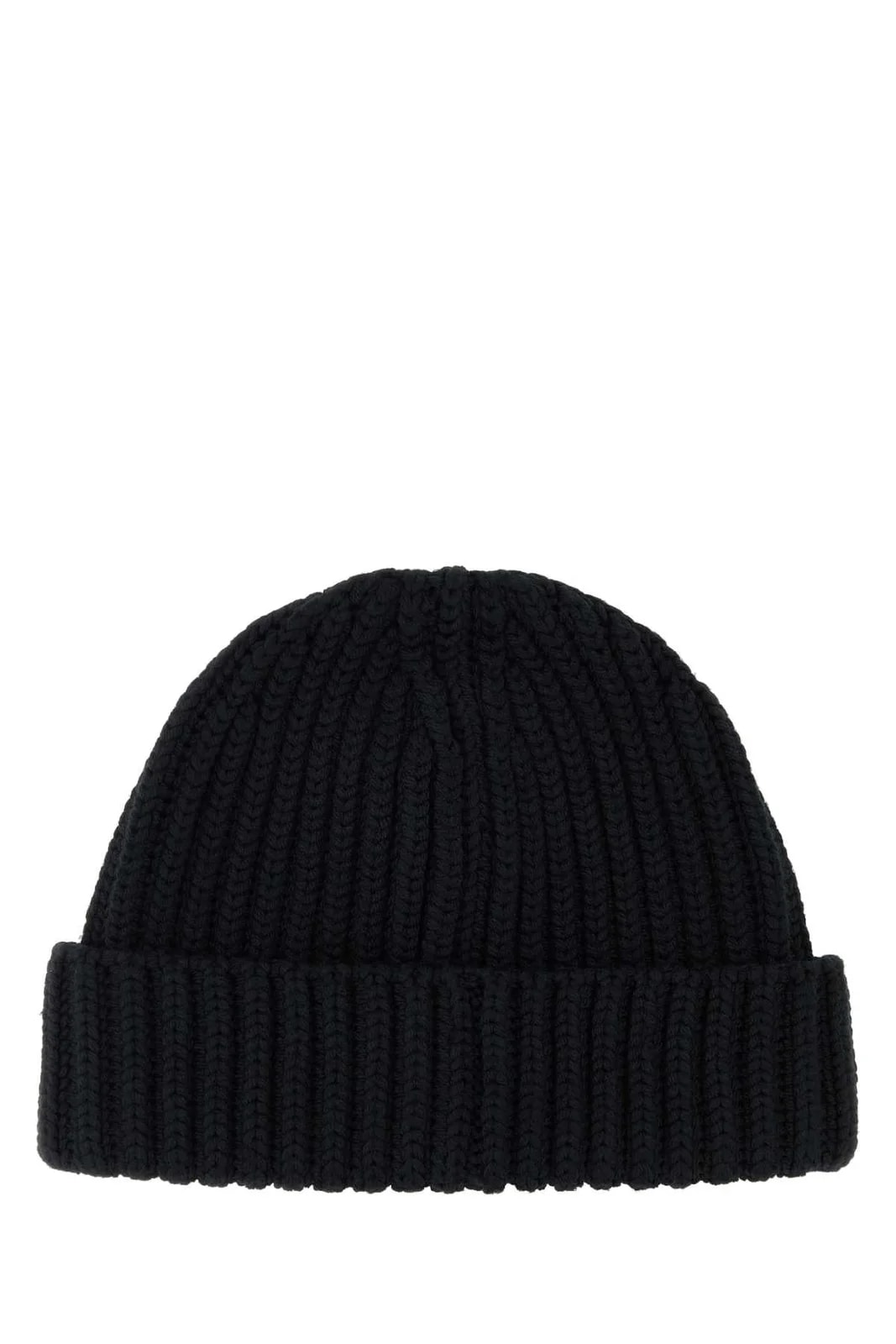 Prada Hat Virgin Ribbed Beanie — Exterior: Beanies 2