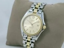 Authentic Tudor Monarch Geneve 15733 18K/SS Quartz Date 1990's 3