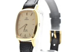 [EXC+5] Omega de Ville Cal. 1387 Gold Quartz From Japan 3