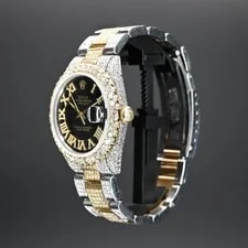 Rolex Datejust 36mm Black Dial Diamond Bezel 16013 1981 2